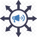 Viral Marketing Advertisement Campaign Icon