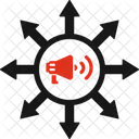 Viral Marketing Advertisement Campaign Icon