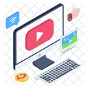 Online Video Viral Video Viral Content Icon