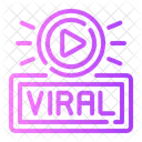 Viraler Inhalt Video Ersteller Symbol