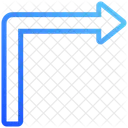 Vire A Direita Sinal De Transito Vire A Direita Ícone