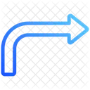 Vire A Direita Sinal De Transito Vire A Direita Ícone