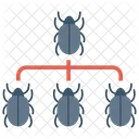 Virus Netzwerk Fehler Symbol