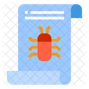 Bug Mulware Datei Bug Dokument Bug Symbol