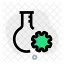 Virenforschung Virenflasche Coronavirus Flasche Symbol