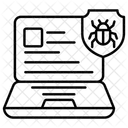 Virenscanner Malware Scanner Malware Detektor Symbol