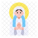 Virgin Mary Christianity Avatar Icon