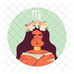 Virgo zodiac sign  Icon