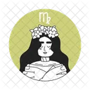 Virgo Virgo Sign Virgo Zodiac Icon