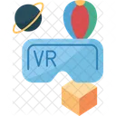 Virtual Reality Augmented Icon