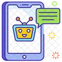 Virtual Agent Chatbot Talkbot Icon