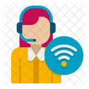 Virtual Assistant Customer Care Helpline Icon