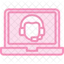 Virtual Assistant Duotone Line Icon Icon