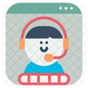 Virtual Event Video Conference Video Call Icon