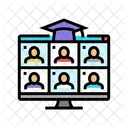 Virtual Classroom Online Symbol