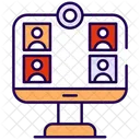 Virtual Classroom Education Learning Icon