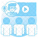Virtual Lecture Training Virtual Classroom Icon