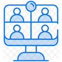 Virtual Classroom Education Learning Icon