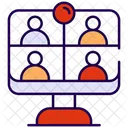 Virtual Classroom Education Learning Icon