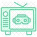 Virtual Collaboration Duotone Line Icon Icon