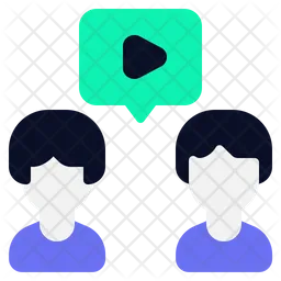 Virtual collaboration  Icon