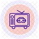 Virtual Collaboration Line Icon Icon