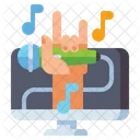 Virtual Concert Online Concert Online Music Show Icon