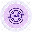Virtual Conference Line Icon Icon