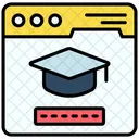 Virtual Education Online Education Online Learning Icon