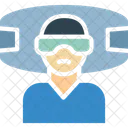 Virtual Glasses Virtual Goggles Virtual Reality Environment Icon