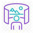Virtual landscape image  Icon