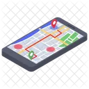 Mobile Gps Virtual Map Online Map Icon