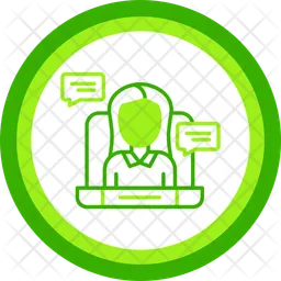 Virtual Meeting  Icon