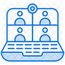 Virtual Meeting Video Call Online Meeting Icon