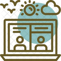 Virtual Meeting  Icon