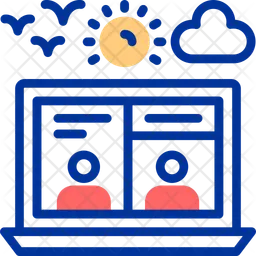 Virtual Meeting  Icon