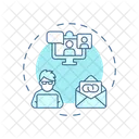 Virtual mentoring  Icon