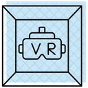 Virtual Museum Color Shadow Thinline Icon Icon