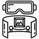 Virtual Museum Virtual Reality Vr Band Icon