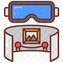 Virtual Museum Virtual Reality Vr Band Icon