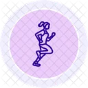 Virtual Races Line Icon Icon