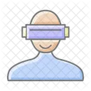 Virtual Reality Awesome Lineal Style Icon Science And Innovation Pack Icon