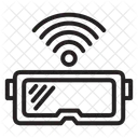 가상 현실 VR 안경 기술 아이콘