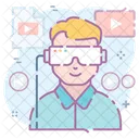 Virtual Assistant Vr Glasses Vr Shades Icon