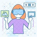 Virtual Assistant Vr Glasses Vr Shades Icon