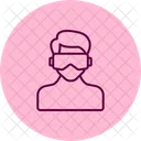 Virtual Reality Pentaglow Icon