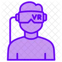 Virtual Reality Glasses Technology Icon