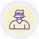 Virtual Reality Line Icon Icon