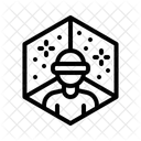 Virtual Reality Technology Man Icon