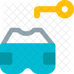 Virtual Reality Key  Icon